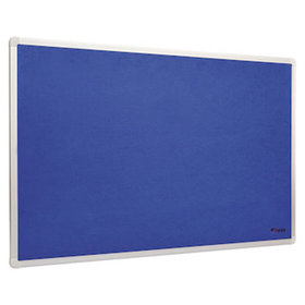 Pro/office - Textiltafel, 900x600mm, blau, Aluminiumrahmen