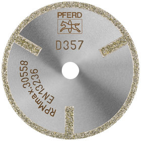 PFERD - Diamant-Trennscheibe D1A1R 50x2,0x6,0mm D357 (grob) mit Schutzsegment für GFK/CFK