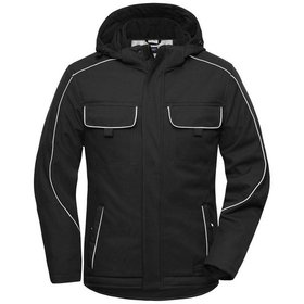 James & Nicholson - Winter Workwear Softshelljacke JN886, schwarz, Größe XXL