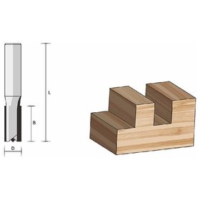 FAMAG® - Nutfräser mit Stirnschneide HM 12 x 19 x 51mm, Schaft 8mm 3167.812