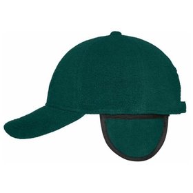 James & Nicholson - Fleece Cap mit Ohrenschutz MB7510, dunkelgrün, Einheitsgröße
