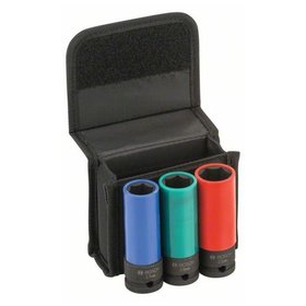 Bosch - Steckschlüsseleinsätze-Set 1/2" 3-teilig ø17 - 21mm (2608551102)