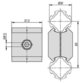 KIPP - PARALLELVERBINDER Ø30, TYP I, P=Ø30 ALUMINIUM