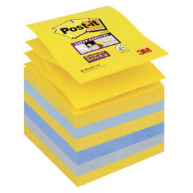 Post-it® - Haftnotizen Super Sticky Z-Notes, 76 x 76mm, New York Collection, Pck=6 Block