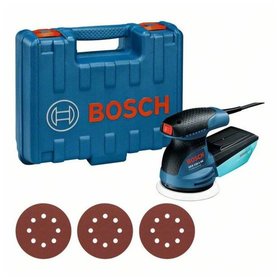 Bosch - Exzenterschleifer GEX 125-1 AE, mit 3 x Schleifblatt C470, in Handwerkerkoffer