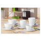 Esmeyer® - Cappuccinotasse Bistro 52 433-213 weiß 6er-Pack +Untertasse