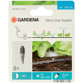 GARDENA - Micro-Drip-System-Sprühdüse, 180°, 5 Stück