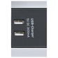 brennenstuhl® - Alu-Office-Line Steckdosenleiste 4-fach mit Schalter und Überspannungsschutz (1,8m Kabel, 2-fach USB 3,1 A) silber/schwarz