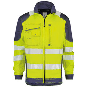 Dassy® - Orlando Warnschutz Arbeitsjacke, neongelb/dunkelblau, Größe S