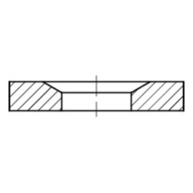 Kegelpfannen Form G, DIN 6319-G Stahl vergütet G35 x 68 x 12mm