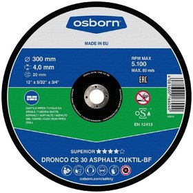 osborn - Trennscheibe CS30ASPHALT 300 x 4,0 x 20,0 FH