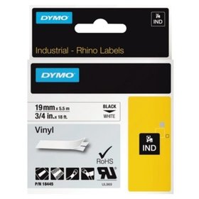DYMO® - Schriftbandkassette Rhino ID1 18445 19mm x 5,5m schwarz auf weiß