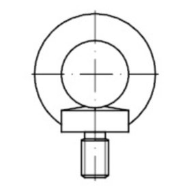 Ringschraube DIN 580 Edelstahl A4 M 6