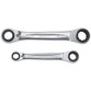 KSTOOLS® - 4 in 1 GEARplus umschaltbar Doppel-Ratschenringschlüssel-Satz, 2-teilig 21-34mm