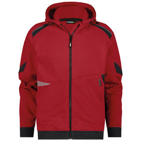 Dassy® - Lunax Kapuzensweatshirt, Größe XL, rot/schwarz