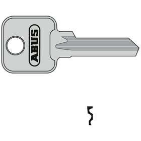 ABUS - Schlüsselrohling, 85/40, eckig, Messing neusilber