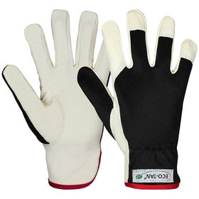 Hase Safety Gloves - Montagehandschuh DRIVER ECO-TAN®, Kat. I, weiß, Größe 10