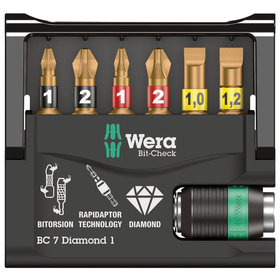 Wera® - Bit-Check 7 Diamond 1 SB, 7-teilig