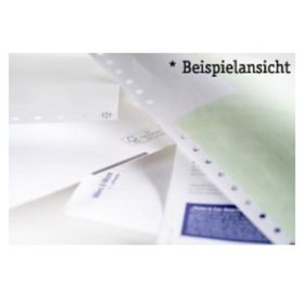 Kontoauszug-Thermopapier, 21cm x 4 1/6", 1lagig, 2/1-fbg., Auslage 12,5", Pck=60