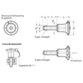 Ganter Norm® - 113.9-6-10 Edelstahl-Kugelsperrbolzen, Bolzen Werkstoff Nr. 1.4305