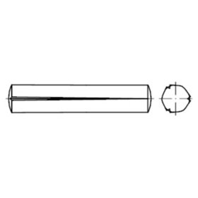 Kegelkerbstift ISO 8744 Stahl blank ø4 x 8mm