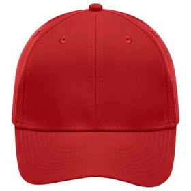 James & Nicholson - 6 Panel Microfaser Cap MB6135, rot, Einheitsgröße