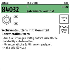 Sechskantmuttern ART 84032 Biloc A 2-70 M 10 S