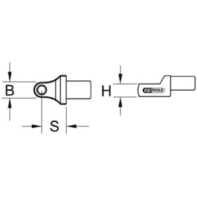 KSTOOLS® - 9x12mm Einsteck-Bithalter, für Bits 5/16"