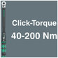 Wera® - Click-Torque C 3 Set 2 für die Betonverschraubung, 40-200 Nm, 11-teilig