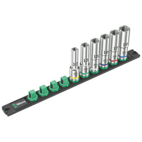 Wera® - Nuss-Magnetleiste C Deep 1 Steckschlüsseleinsatz-Satz, 1/2"-Antrieb, 6-teilig