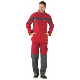 Planam - Wetter- und Kälteschutz-Fleecejacke Plaline 2707 rot/schiefer, Größe L