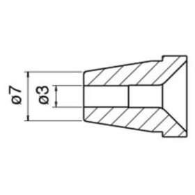 Hakko - Entlötdüse Serie N60, 3,0 mm