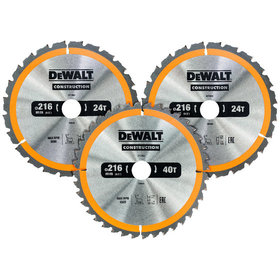 DeWALT - Kreissägeblatt-Set DT1962-QZ 3-teilig für stationäre Sägen