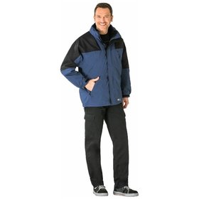 Planam - Winterjacke 3141 amporablau/schwarz, Größe M