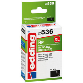 edding - EDD-536 ersetzt HP 934XL (C2P23AE) - schwarz - 45 ml