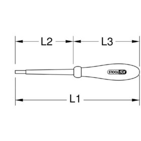 KSTOOLS® - Innensechskant-Schraubendreher mit Schutzisolierung, 4mm