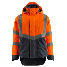 MASCOT® - Harlow Hard Shell Jacke SAFE SUPREME, hi-vis Orange/Schwarzblau, Größe L