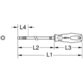 KSTOOLS® - 1/4" ERGOTORQUEplus Bit-Schraubendreher, XL, 614mm