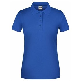 James & Nicholson - Damen BIO Workwear Poloshirt JN873, königs-blau, Größe 3XL