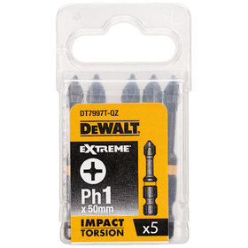 DeWALT - Torsion Bit schlagfest PH1 50mm, 5 Stück