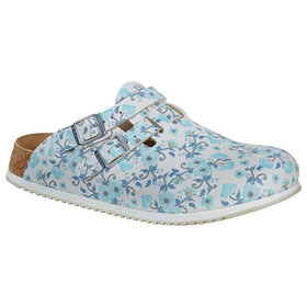 BIRKENSTOCK® - Clog Kay Superlauf, Birko-Flor, Blooming Roses Blue, schmal, Gr. 40