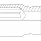 VIGOR® - Kraft-Steckschlüssel-Einsatz, kurz, Doppel-Sechskant V4477 Antrieb 1/2", SW32