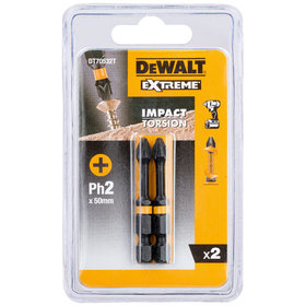 DeWALT - Torsion Bit schlagfest PH2 50mm, 2 Stück