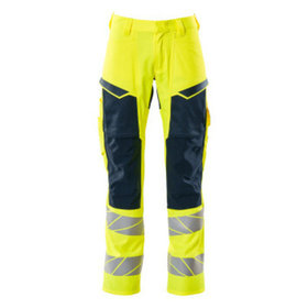 MASCOT® - Hose mit Knietaschen ACCELERATE SAFE, hi-vis Gelb/Schwarzblau, Größe 82C52