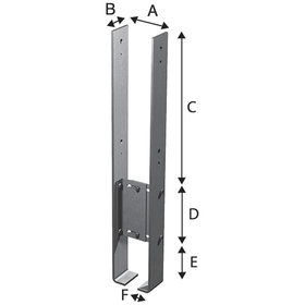 SIMPSON Strong-Tie® - Stützenfuß, breitenverstellbar, Stahl feuerverzinkt, CMS