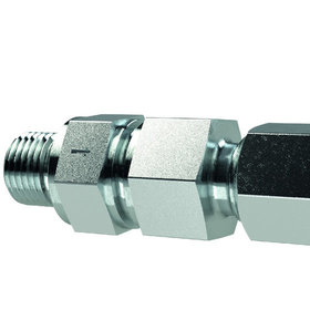 RIEGLER® - Rückschlagventil, G 1/8" A, Rohr-AØ 6mm, PN max. 250, Stahl verzinkt
