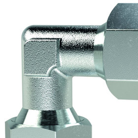 RIEGLER® - Winkel-Verschraubung, Rohr-Außen-Ø 6mm, Stahl verzinkt, 100 bar