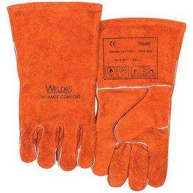 WELDAS® - Schweißerhandschuh rot, Größe XL, 1 Paar