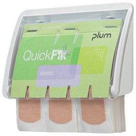 plum - Pflasterspender QuickFix UNO (1x 45 Pflaster), transparent
