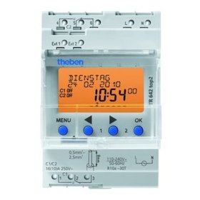 theben - Schaltuhr digi 230VAC 2kan Wechs 70800h REG 24h Programm Wochenprogramm 3TE